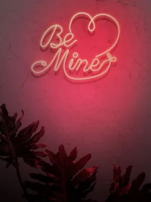 Be Mine Romantic Neon Lights