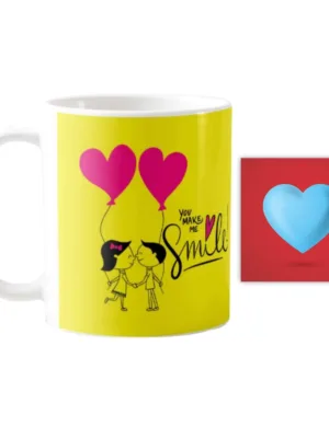 Valentine Gift Coffee Mug You Make Me Smile For Couples