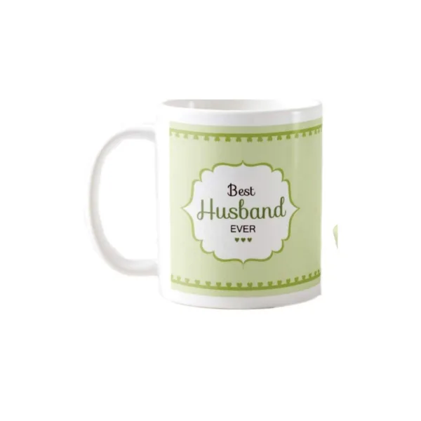 Valentine Gift Hamper Best Husband Ever Coffee Mug & Cushion