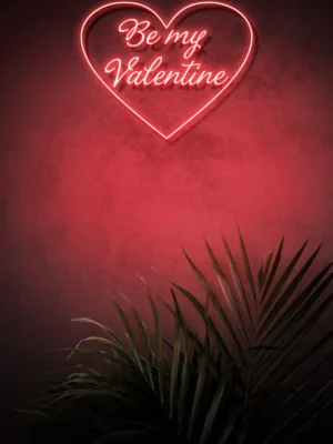 Be My Valentine Romantic Neon Lights