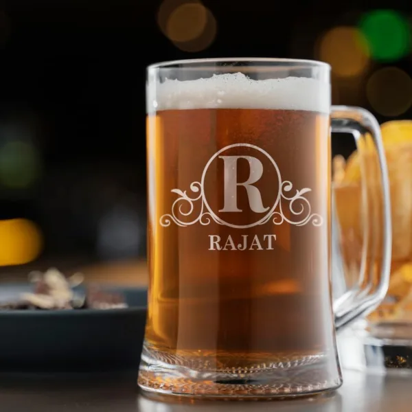 Personalized Name Engraved Beer Mug