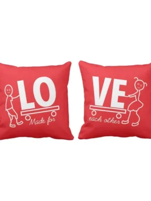 Valentine Couple Gift Love Made For Each Other Cushions