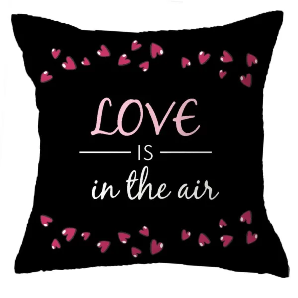 Love Is In The Air Valentine Special Gift Couple Cushion Covers