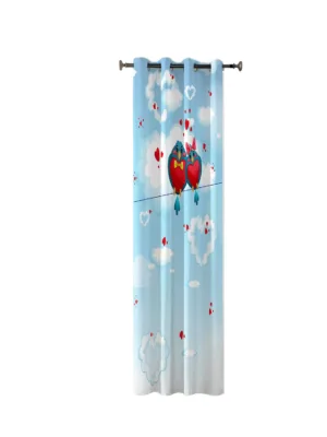 Valentine Day Gift Curtain Love Birds For Romantic Couples