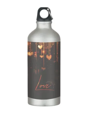 Love Printed Valentine Sipper Bottle For Couples