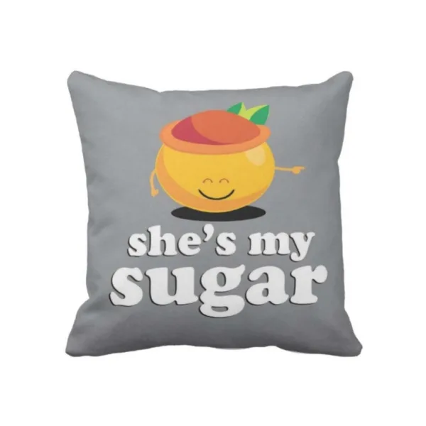 Valentine Couple Gift Sugar Spice Love Throw Cushion Covers Set of 2