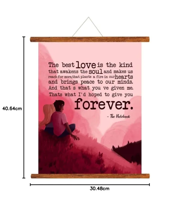 YaYa cafe Valentine Greeting Card for Husband I Will Love You Forever Scroll Gifts - 15x20 inches