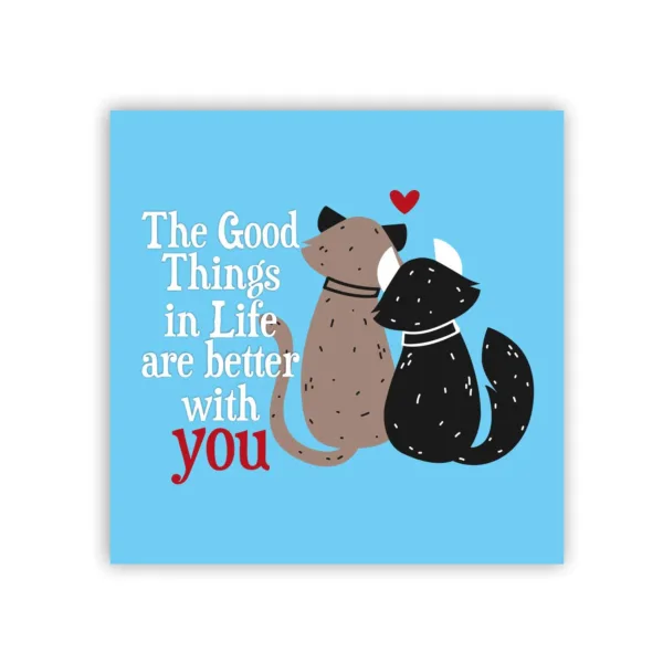 Valentine Gift Good Things Happen with You Fridge Magnet