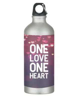 One Love One Heart  Valentine Sipper Bottle