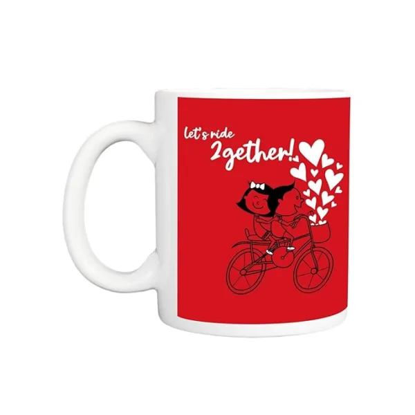 Valentine Gifts Let's Ride Coffee Mug & Bunch Of Roses