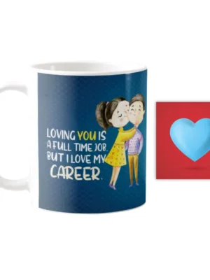 Valentine Gift Coffee Mug Loving You Is Full Time Job For Couple