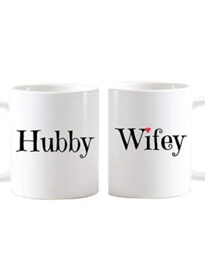 Valentine Special Gifts for Husband Wife Printed Ceramic Coffee Mug