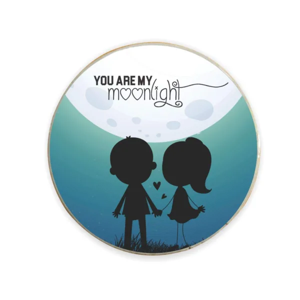 Valentine Gift Fridge Magnet You are My Moonlight For Husband Wife