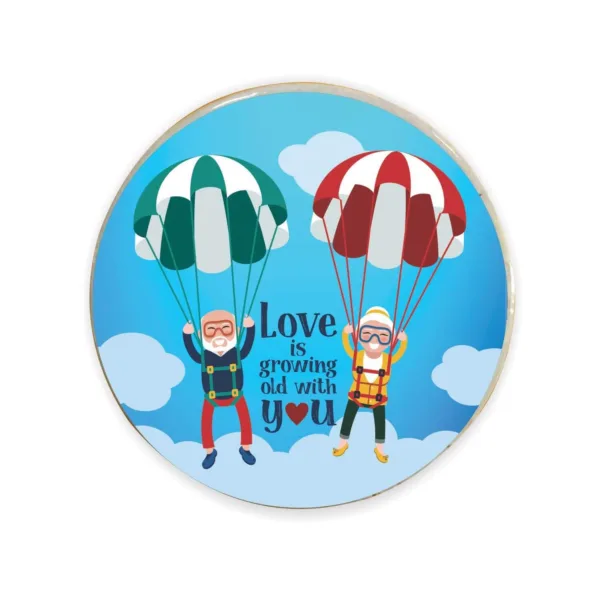 Valentine Gift Fridge Magnet Love is Growing Old with You