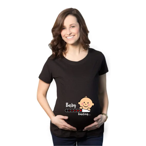 Dad to be Loading & Baby Loading Maternity Couple T-Shirts