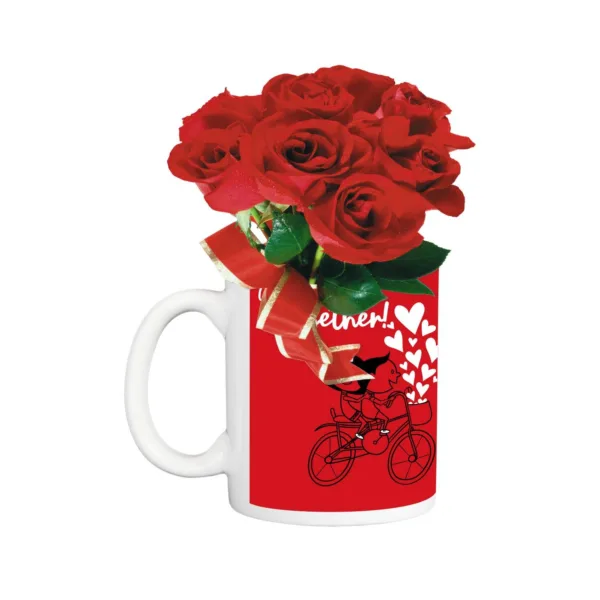 Valentine Gifts Let's Ride Coffee Mug & Bunch Of Roses