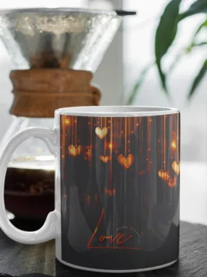 Valentine Gift Coffee Mug Love For Boyfriend Girlfriend