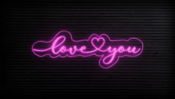 Love You (Pink) Romantic Neon Lights