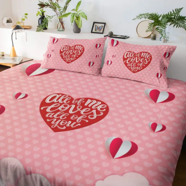 All of Me Loves All of You Valentine Gifts Couple Bedsheet - TheYaYaCafe