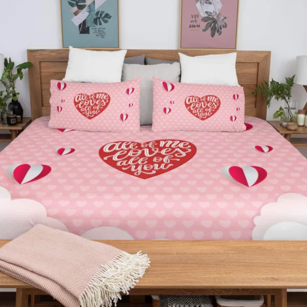 All of Me Loves All of You Valentine Gifts Couple Bedsheet - TheYaYaCafe