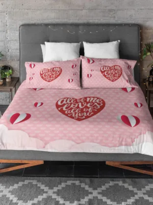 All of Me Loves All of You Valentine Gifts Couple Bedsheet - TheYaYaCafe