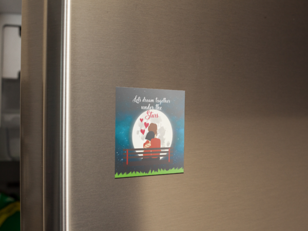 Valentine Fridge Magnet Lets Dream Together Under The Stars