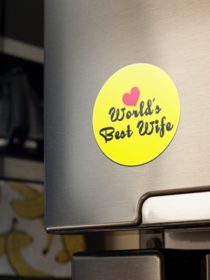 Valentine Gift Fridge Magnet Worlds Best Wifey