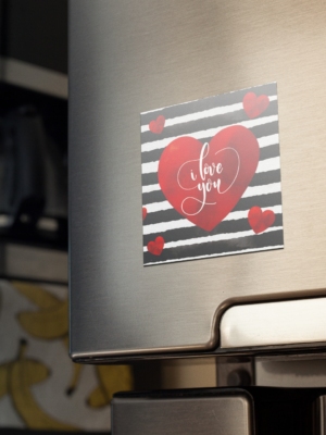 Valentine Gift Fridge Magnet I Love You For Couple