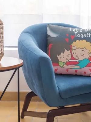 Valentine Gifts Let's Dream Together Cushion Cover For Couples