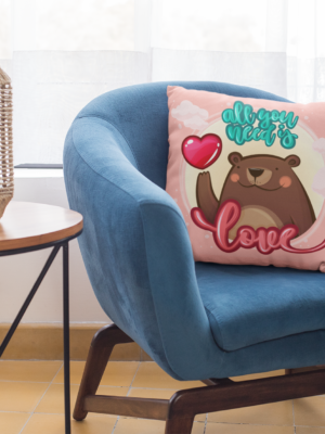 Valentine Gift All You Need is Love Cushion Cover For Couples