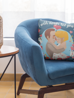 Valentine Gift I Will Never Let You Go Cushion Cover For Couples