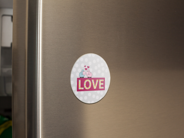 Valentine Gift Cute Sheep Love Printed Fridge Magnet For Couples