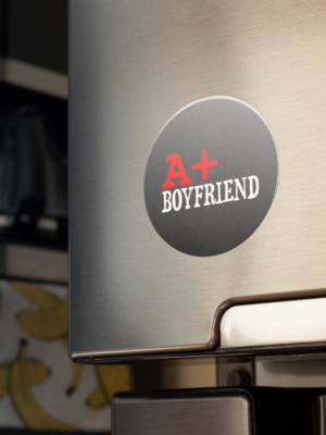 Valentine Gift A+ Boyfriend Printed Fridge Magnet