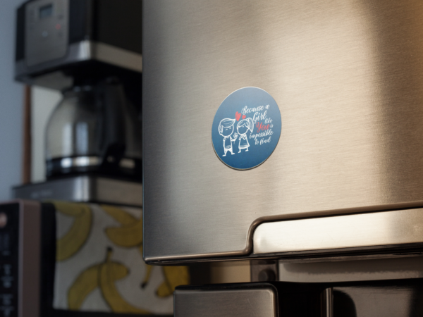 Valentine Gift Because a Girl Like You Impossible to Find Fridge Magnet