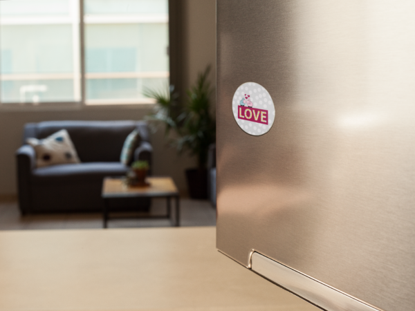 Valentine Gift Cute Sheep Love Printed Fridge Magnet For Couples