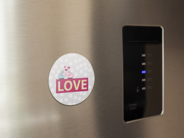 Valentine Gift Cute Sheep Love Printed Fridge Magnet For Couples