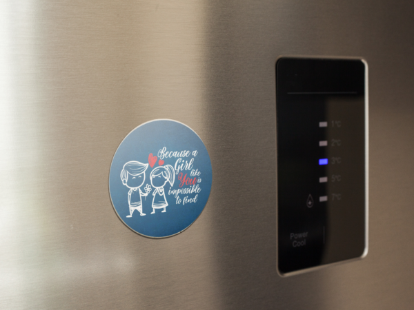 Valentine Gift Because a Girl Like You Impossible to Find Fridge Magnet