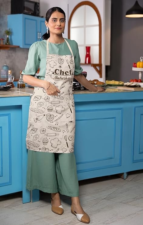 Personalized Name Kitchen Chef Apron for Men & Women