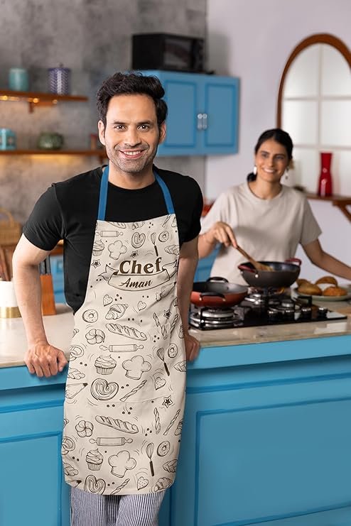 Personalized Name Kitchen Chef Apron for Men & Women