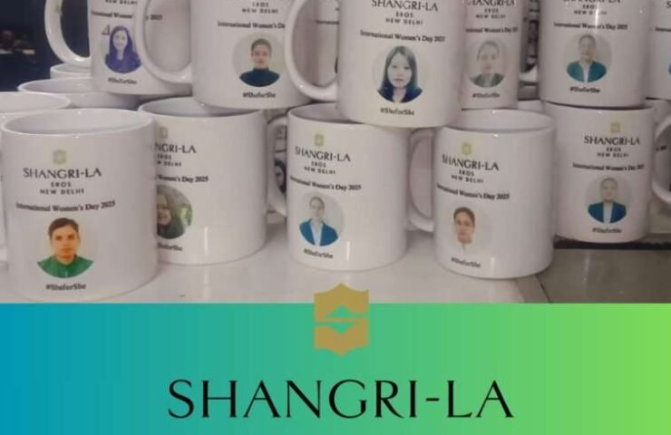 customized mugs by shangri la hotel womens day gifts