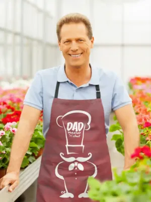 Dad Master Chef Apron With Chef Hat