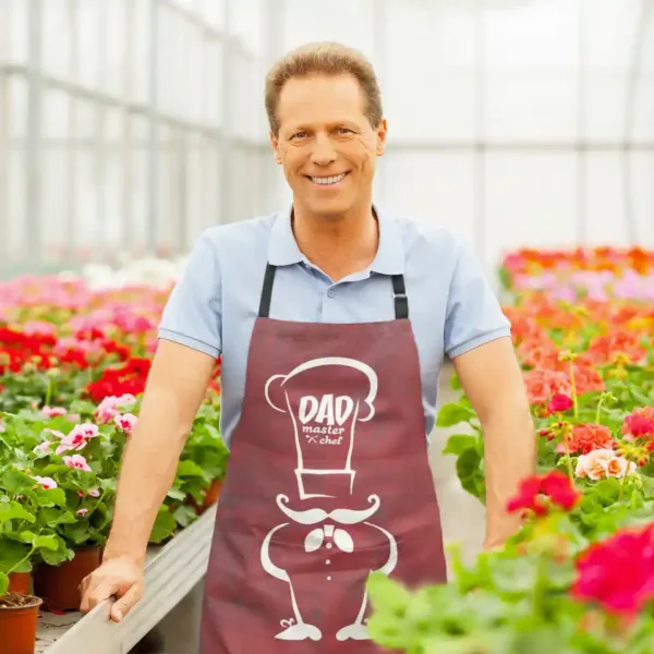 Dad Master Chef Apron With Chef Hat