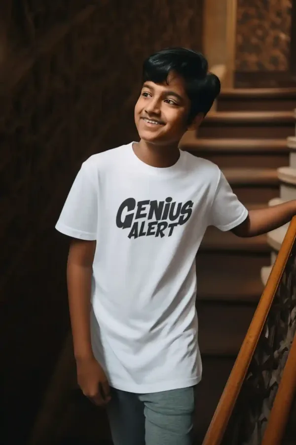 Genius Alert Unisex Drifit Kid T-shirt