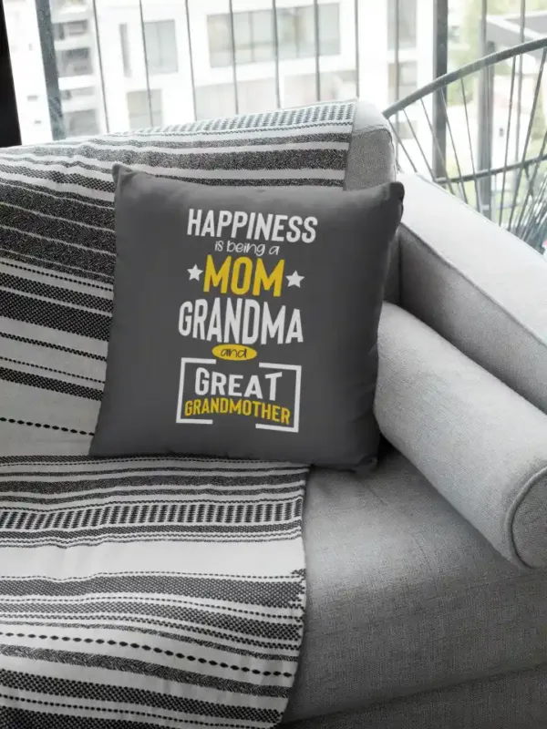 Happiness is Being Great Grandmother Cushion Cover