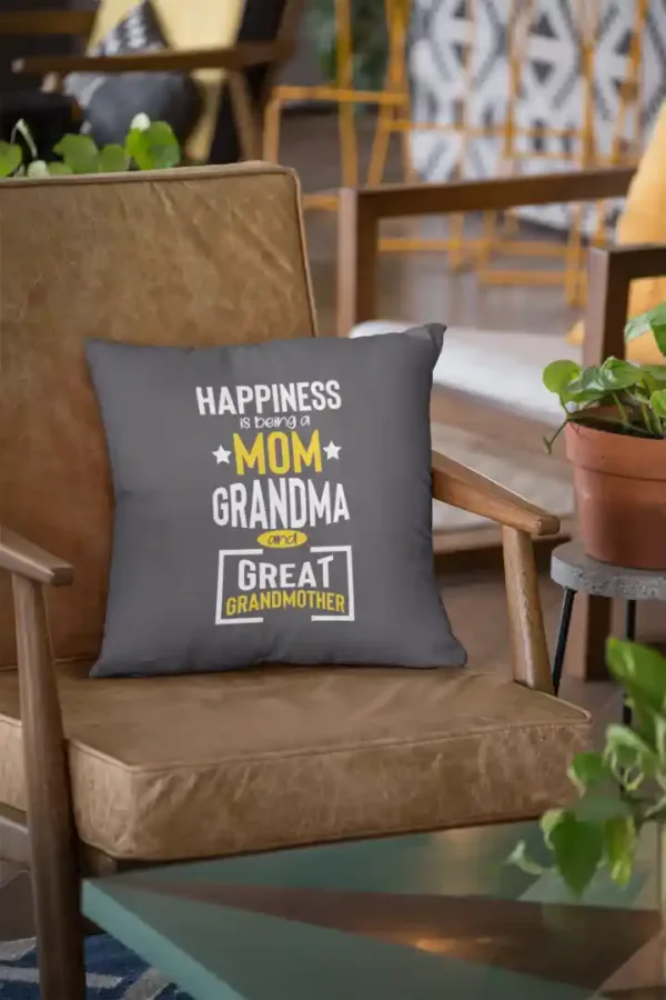 Happiness is Being Great Grandmother Cushion Cover