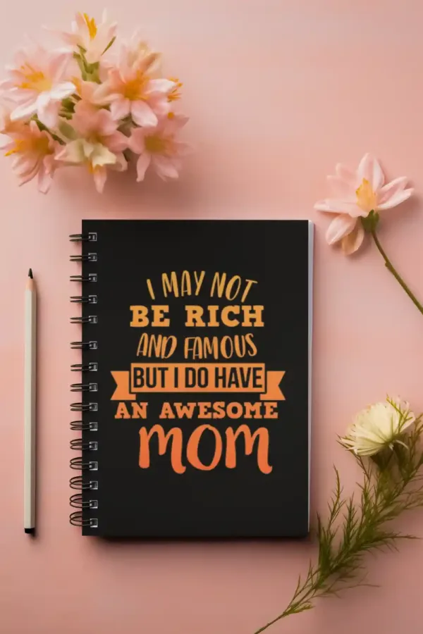 I Have an Awesome Mom Wirebound Notebook