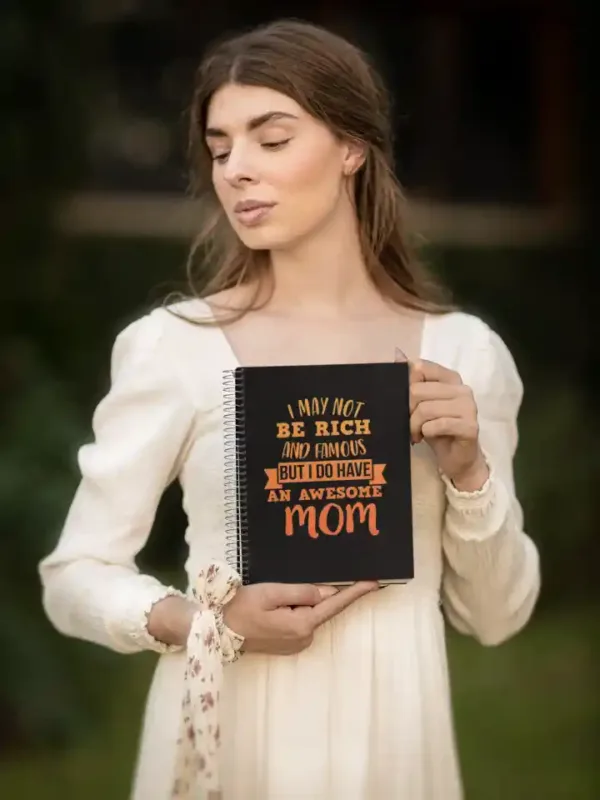 I Have an Awesome Mom Wirebound Notebook