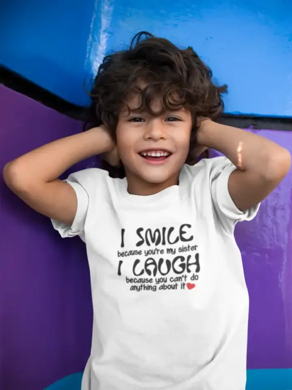I Smile I Laugh Boys Drifit T-shirt