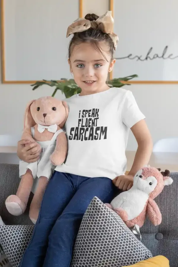 I Speak Fluent Sarcasm Unisex Drifit Kid T-shirt