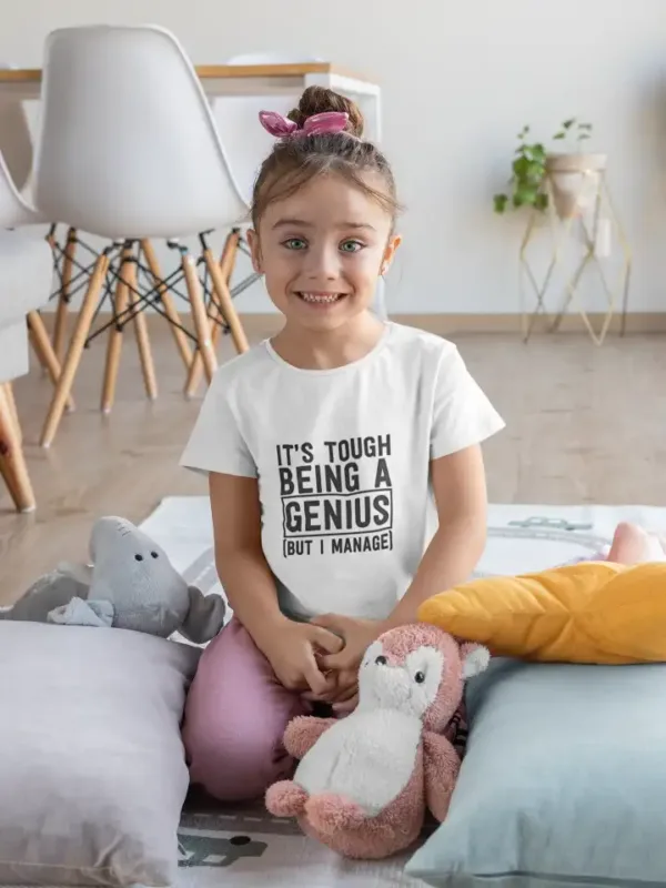 It's Tough Being A Genius Unisex Drifit Kid T-shirt